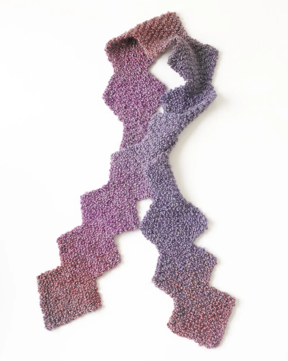 Painted Zig Zag Scarf Pattern (Knit) - Version 4