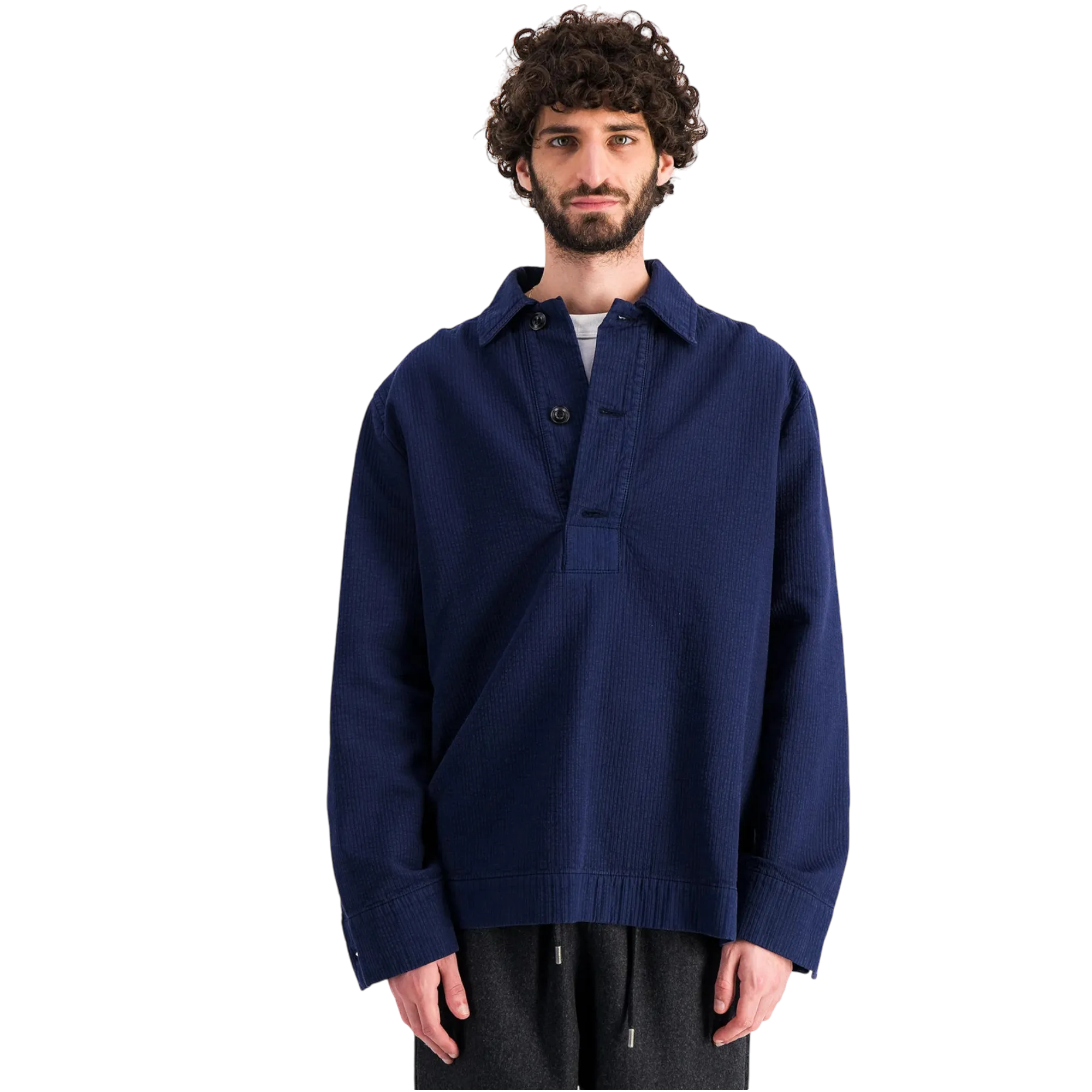 Parages Vareuse Overshirt Navy