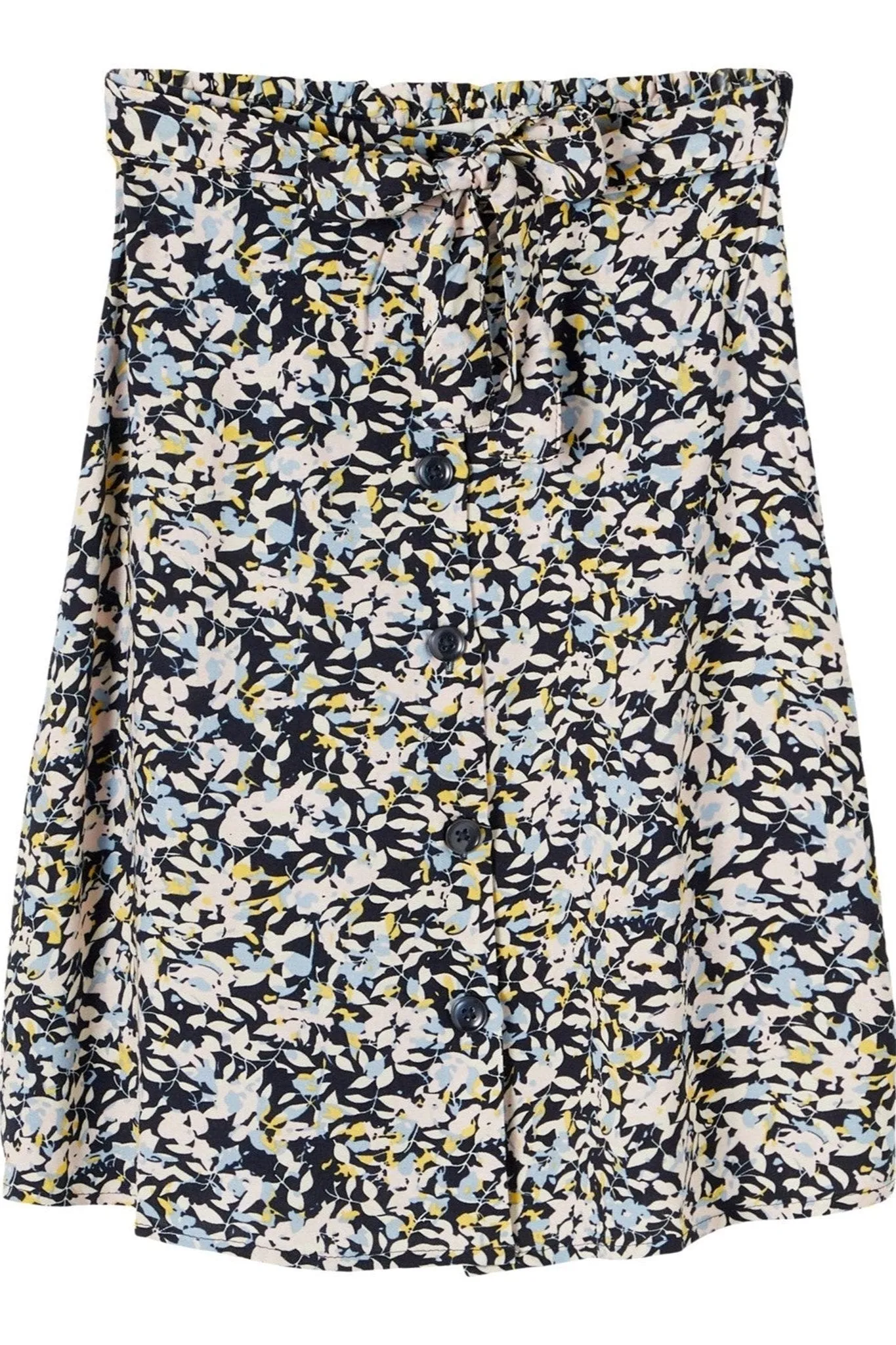 Patterned mini skirt - Dark blue