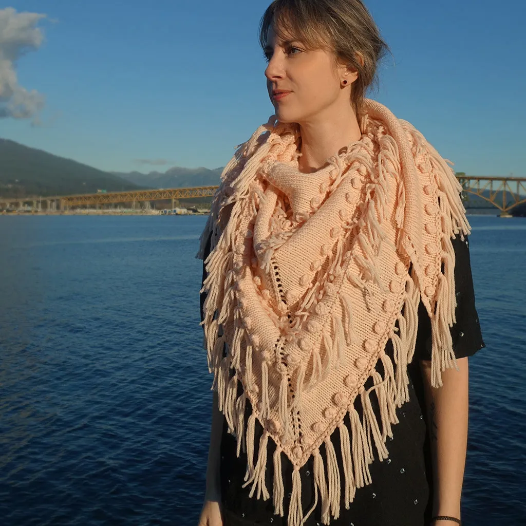 Peaches Shawl {knitting pattern}