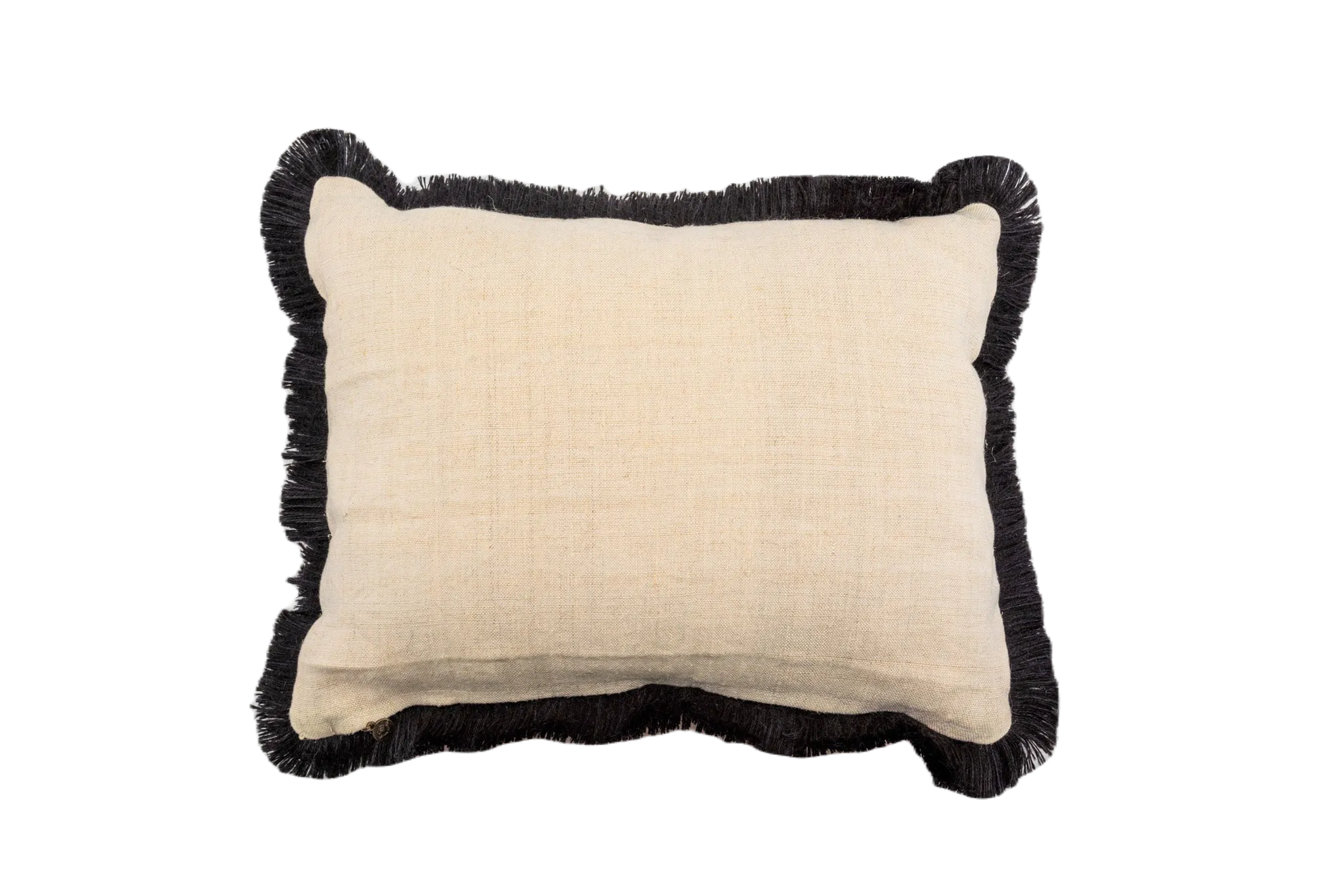 Pillow: Embroidered handwoven antique Hungarian hemp - P347