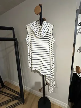 Pippa Cowl - Luna Cream & Navy Striped Jersey