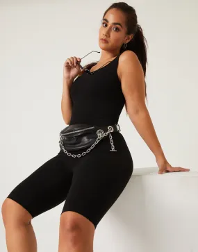 Plus Size Tank Bermuda Jumpsuit