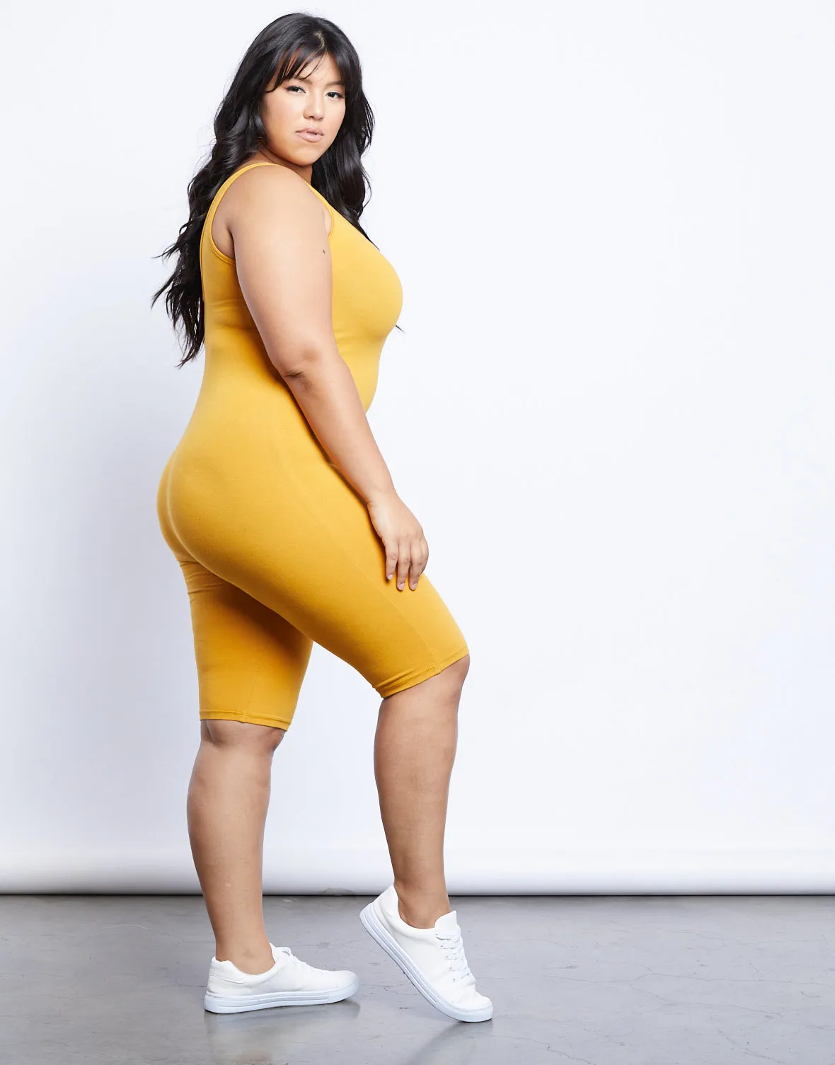 Plus Size Tank Bermuda Jumpsuit