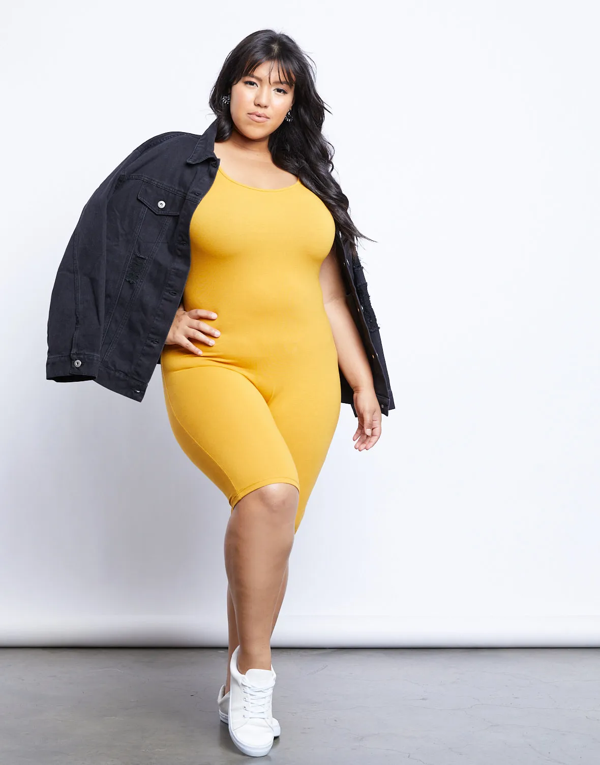 Plus Size Tank Bermuda Jumpsuit