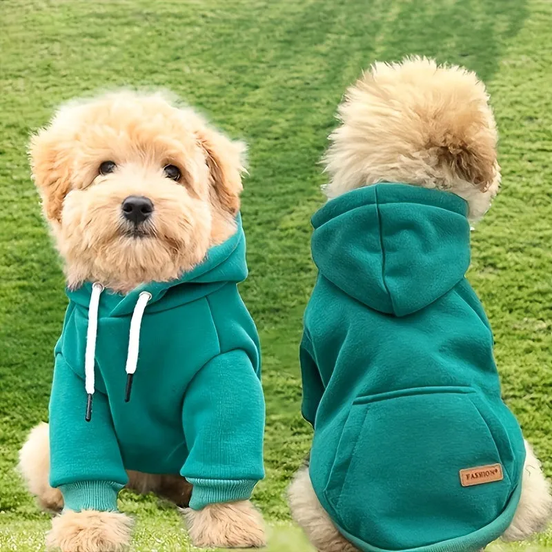 Pocketed Pet Sweatshirt Stylish Hoodie for Small Dogs