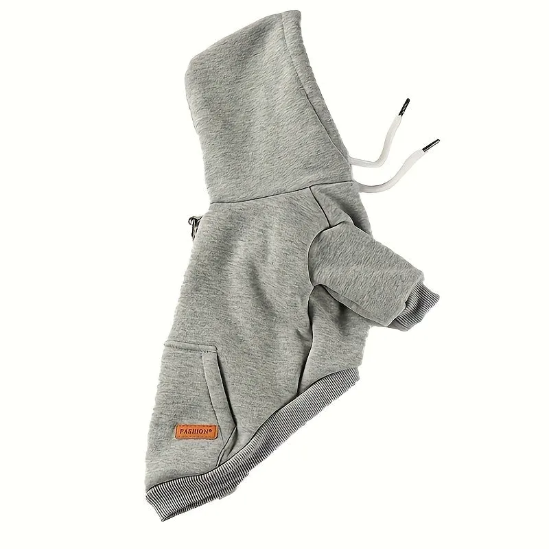 Pocketed Pet Sweatshirt Stylish Hoodie for Small Dogs