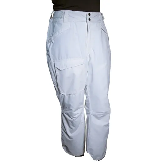 Pulse Plus Size Insulated Relaxed Fit Rider Snow Pants | White | 28-219