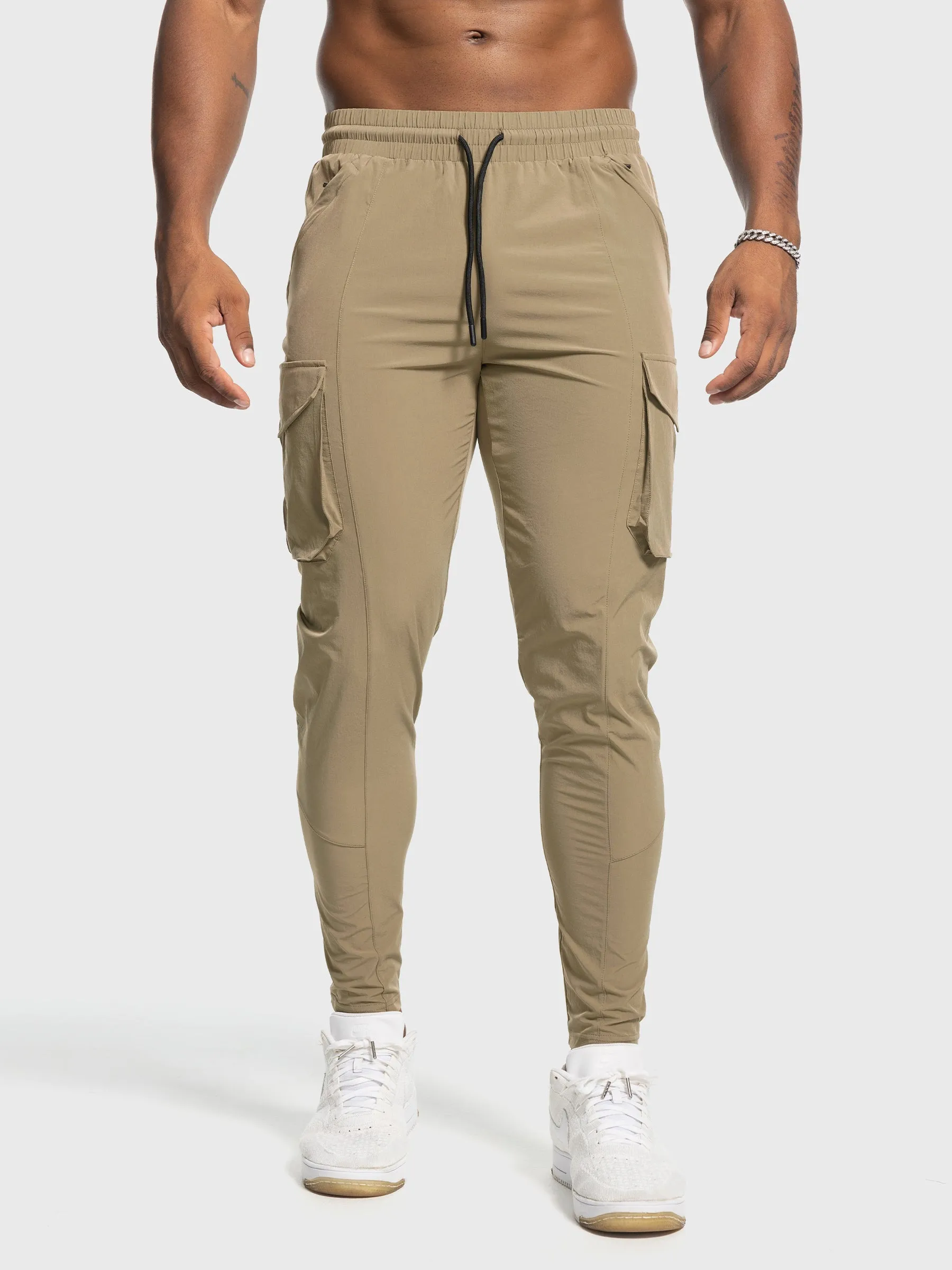 Quick Dry Gym Cargo Zip Jogger