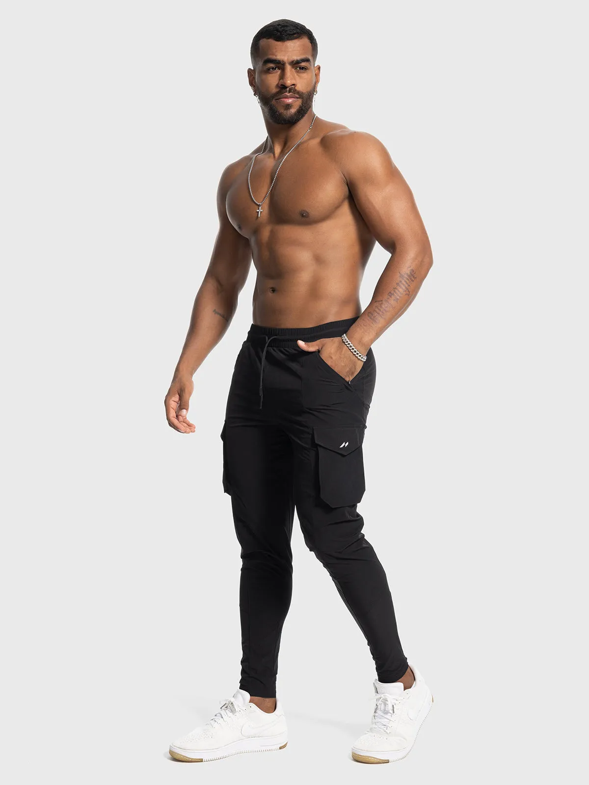 Quick Dry Gym Cargo Zip Tech Jogger