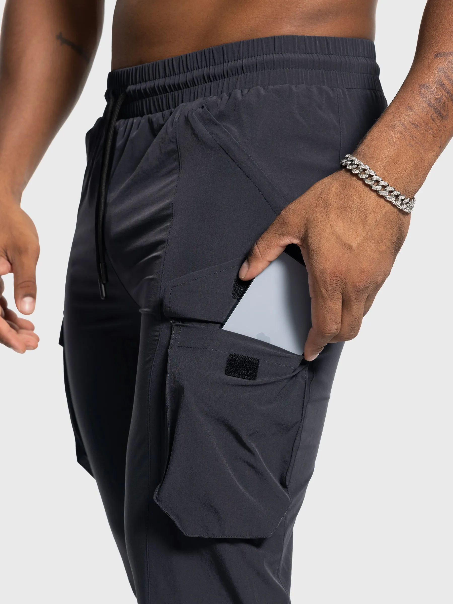 Quick Dry Gym Cargo Zip Tech Jogger