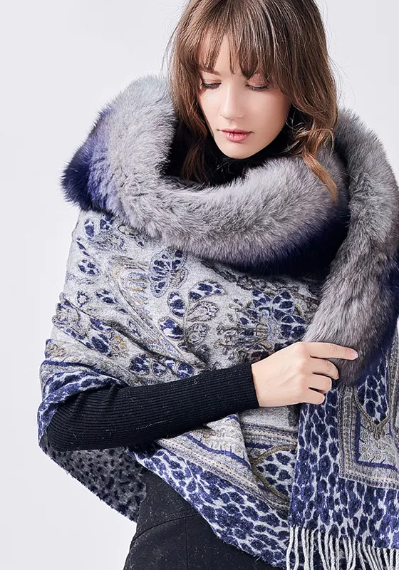 Real Fox Fur Luxury Scarf