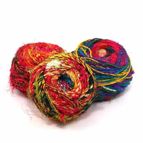 Recycled Silk Yarn "Spice Market"