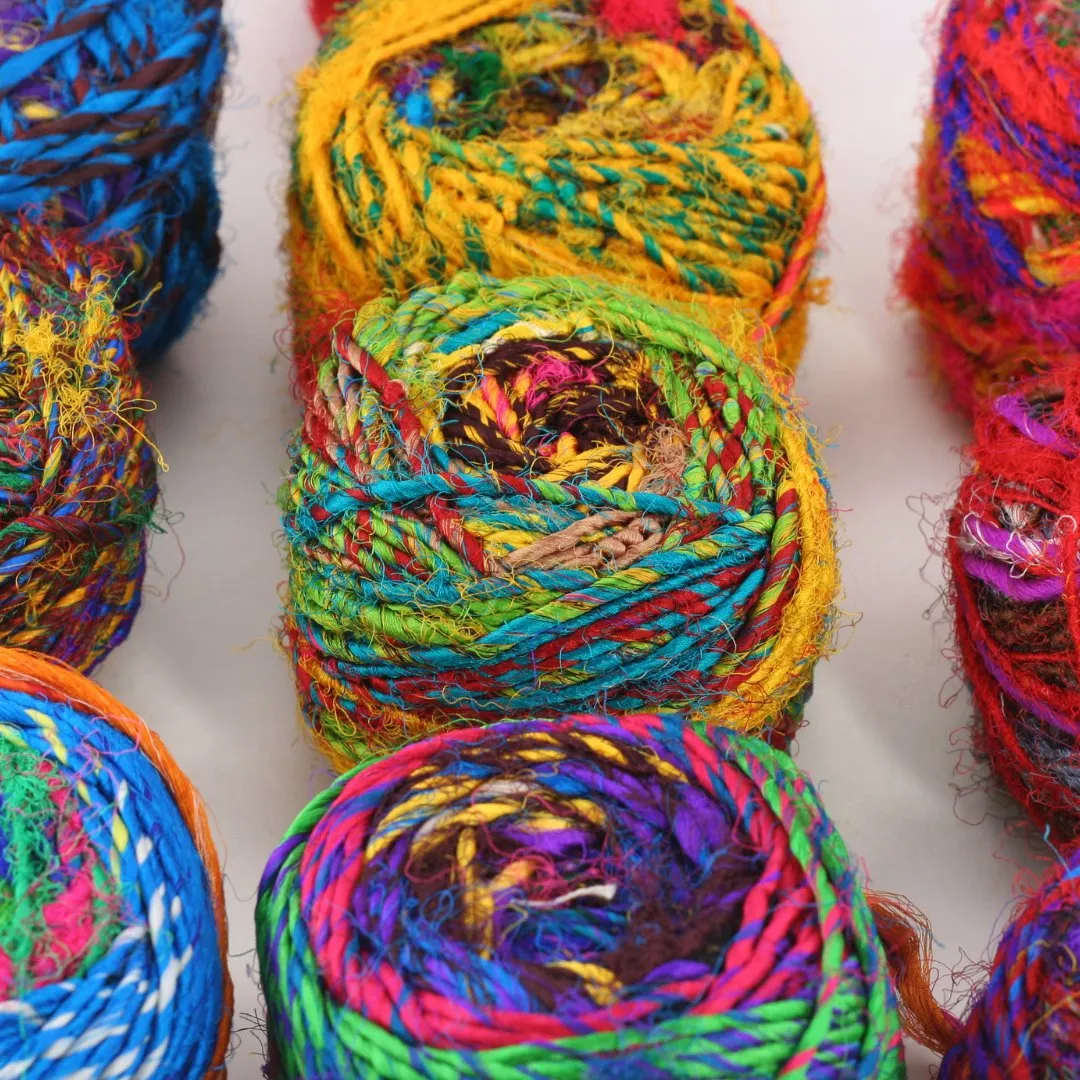 Recycled Silk Yarn "Spice Market"