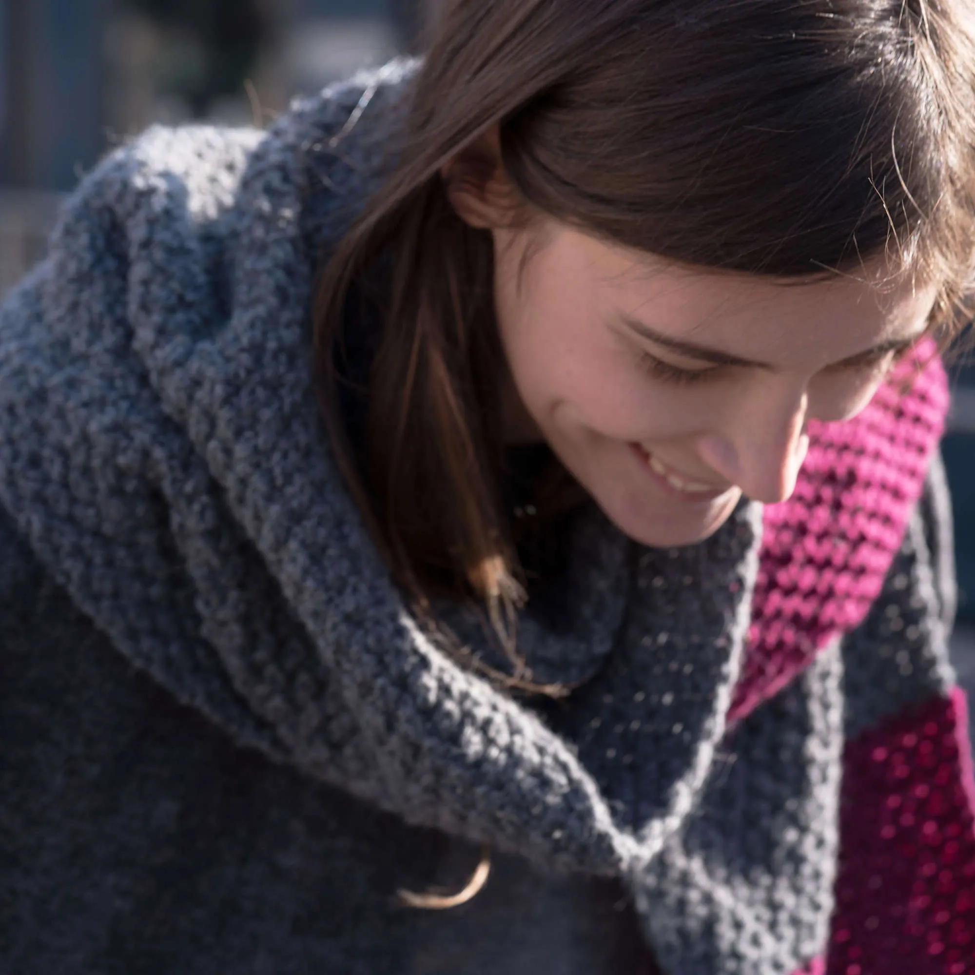 Red Heart Knit Duo Scarf