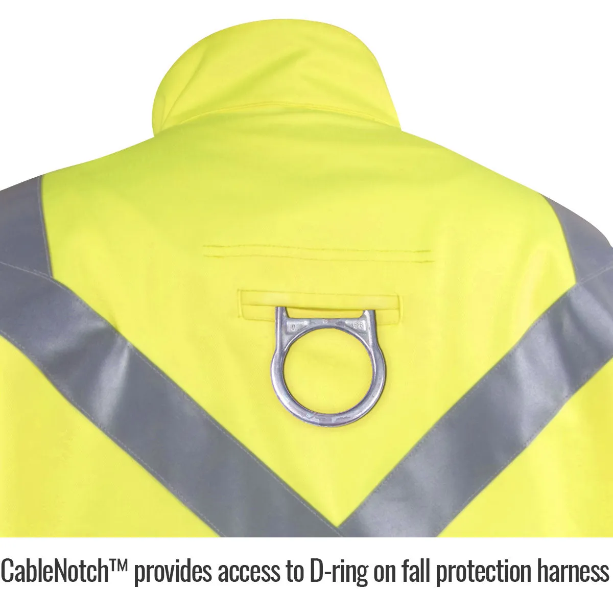 Revco JF4312-HY 9 oz. Hi-Vis Yellow Arcweld® FR Welding Jacket w/ Reflective Tape(1 Jacket)