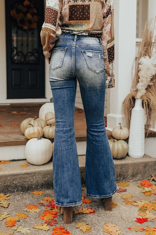 Risen The Fleetwood High Waist Distressed Flare