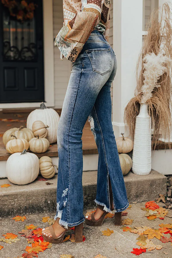 Risen The Fleetwood High Waist Distressed Flare