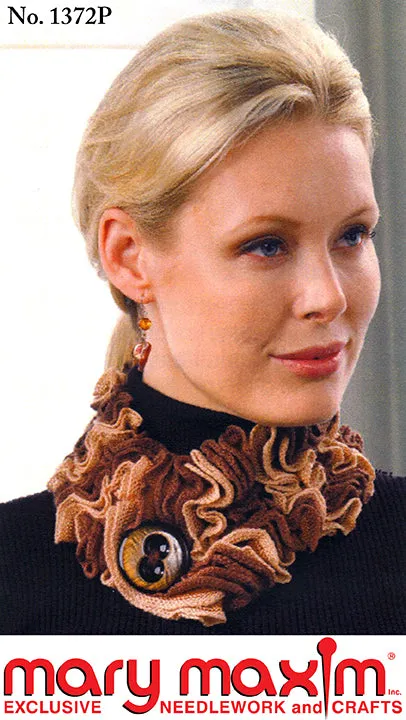 Ruffle Button Scarf Pattern