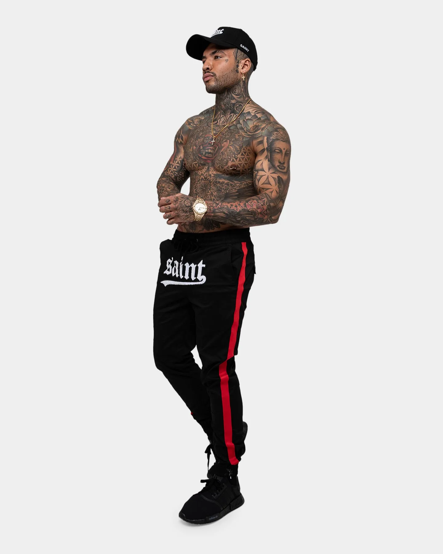 Saint Morta Envogue Allstar Joggers Black/Red