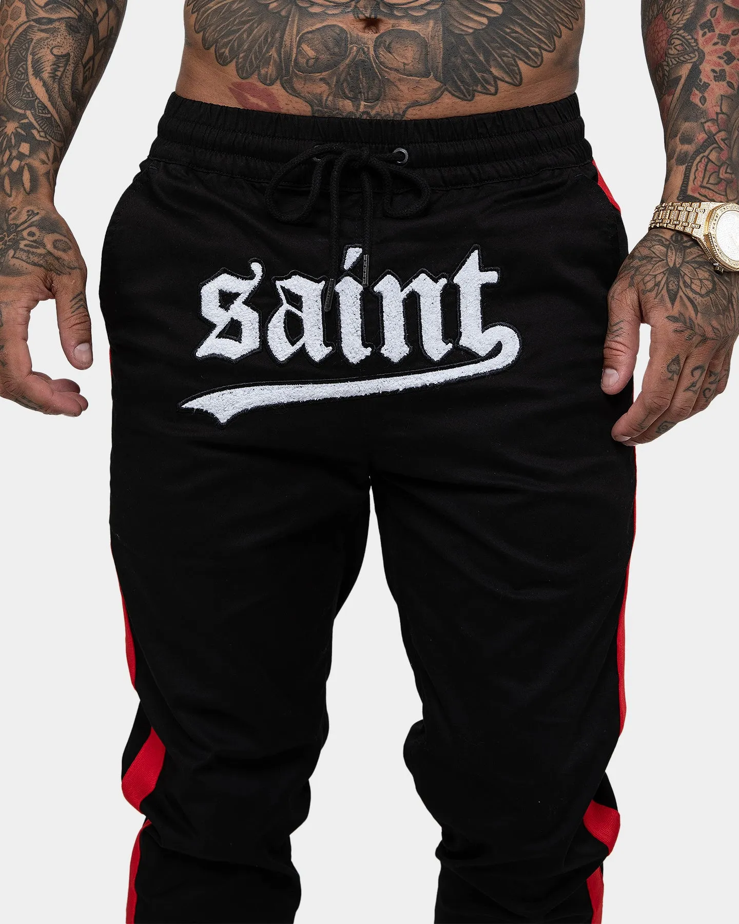 Saint Morta Envogue Allstar Joggers Black/Red