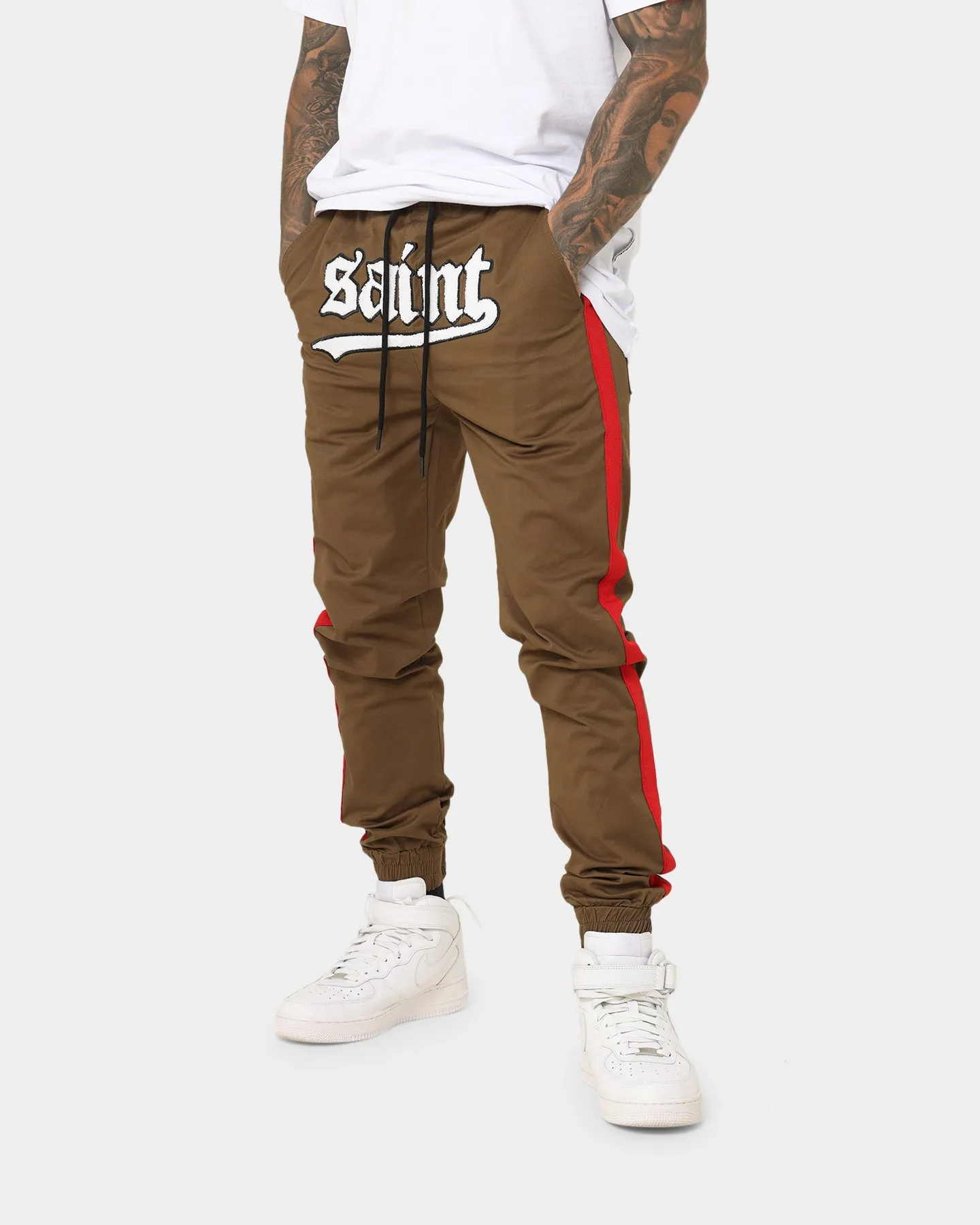 Saint Morta Envogue Allstar Joggers Khaki/Red