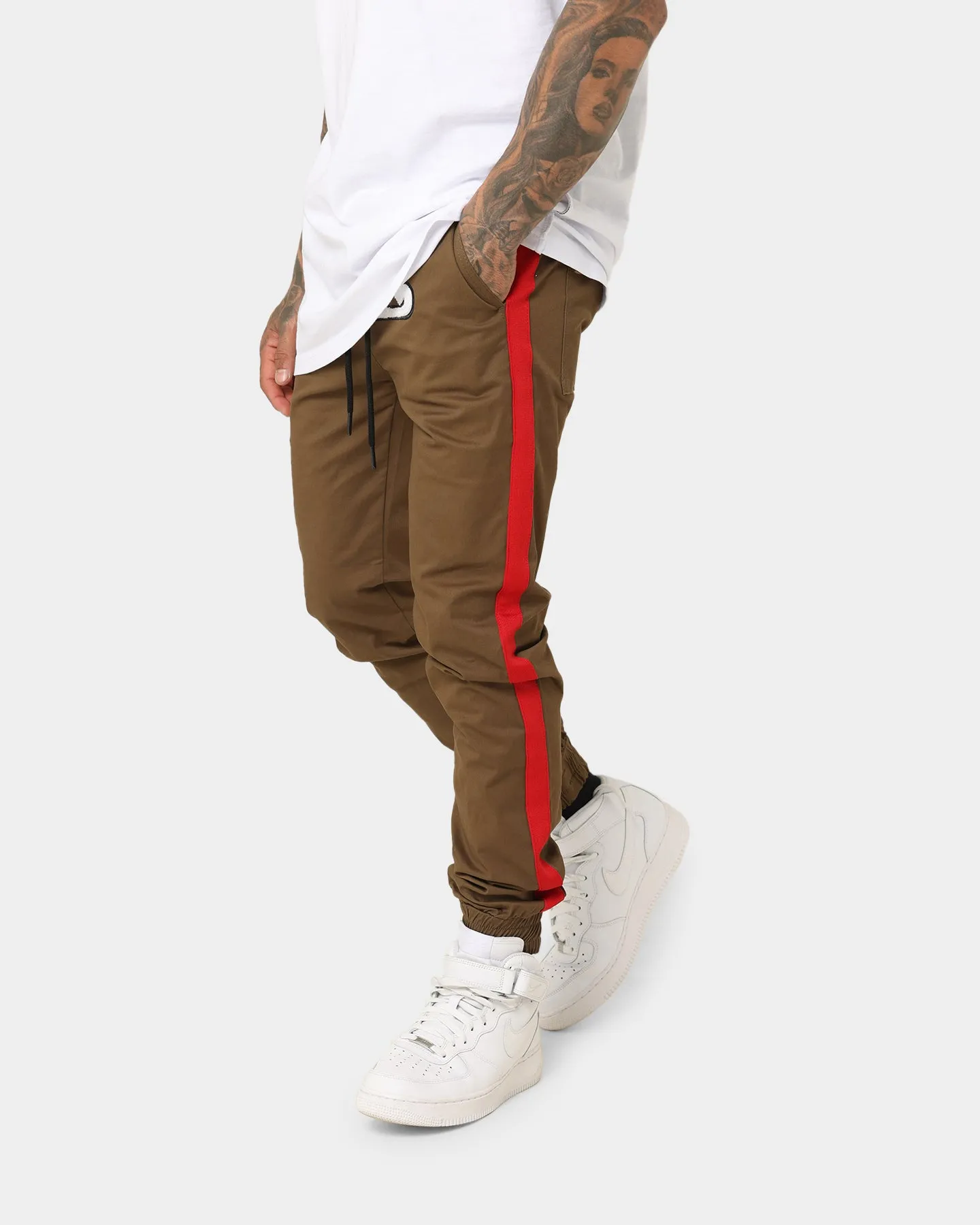 Saint Morta Envogue Allstar Joggers Khaki/Red