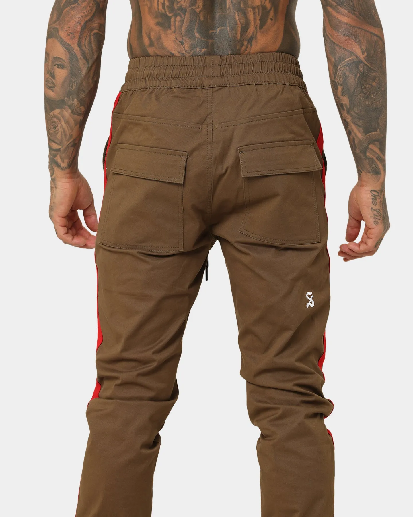 Saint Morta Envogue Allstar Joggers Khaki/Red