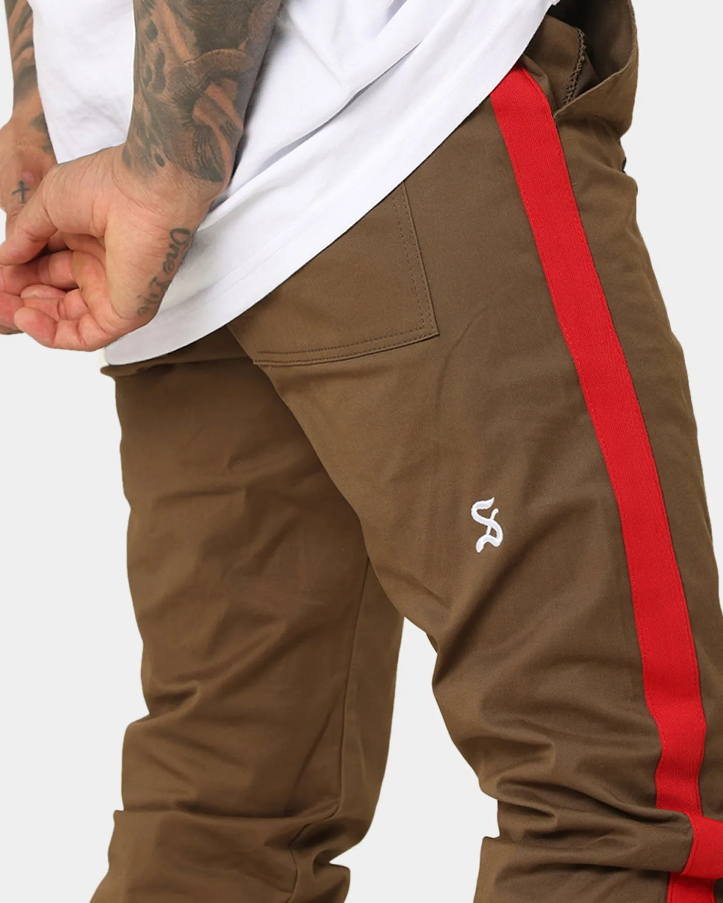 Saint Morta Envogue Allstar Joggers Khaki/Red