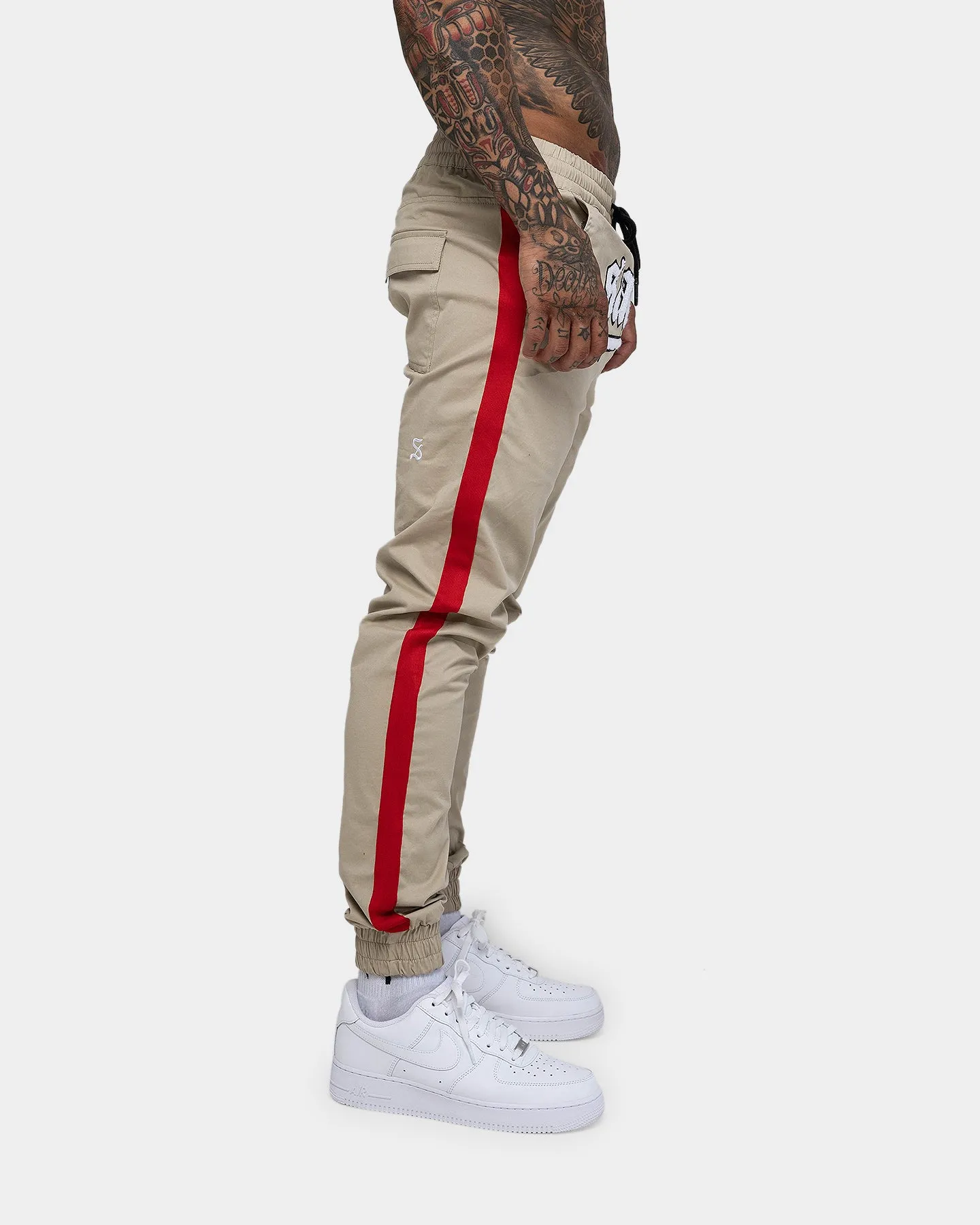 Saint Morta Envogue Allstar Joggers Stone/Red