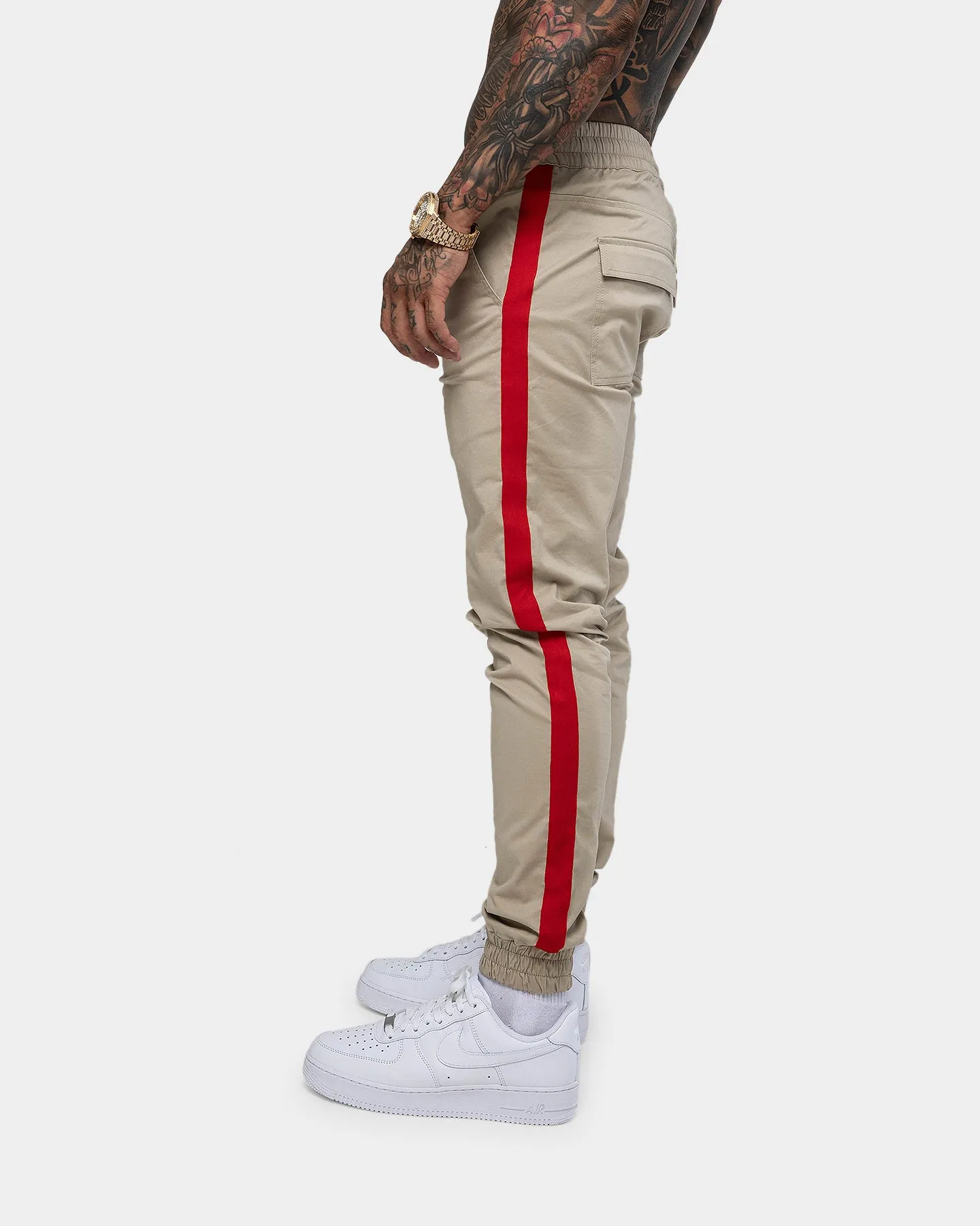 Saint Morta Envogue Allstar Joggers Stone/Red