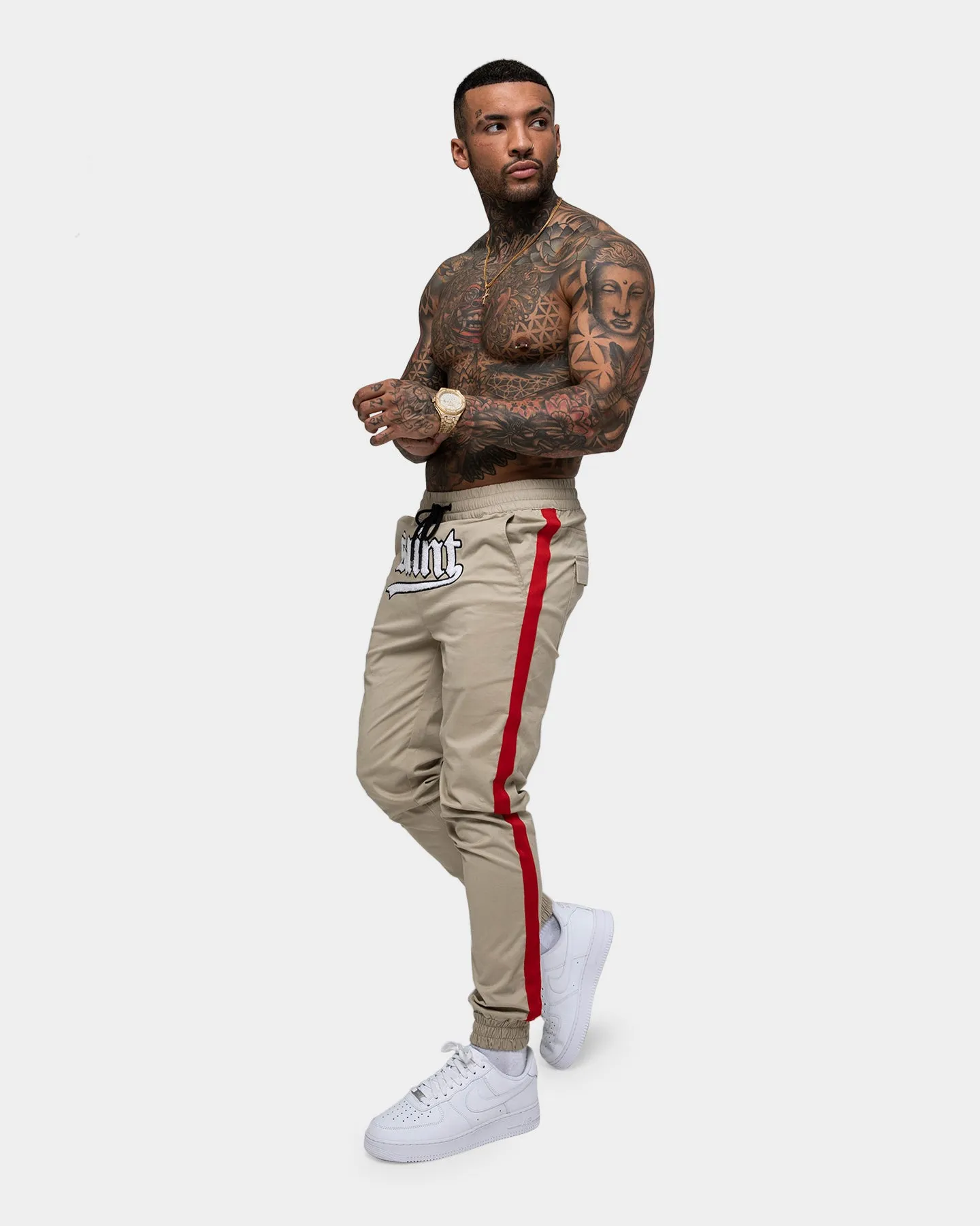 Saint Morta Envogue Allstar Joggers Stone/Red