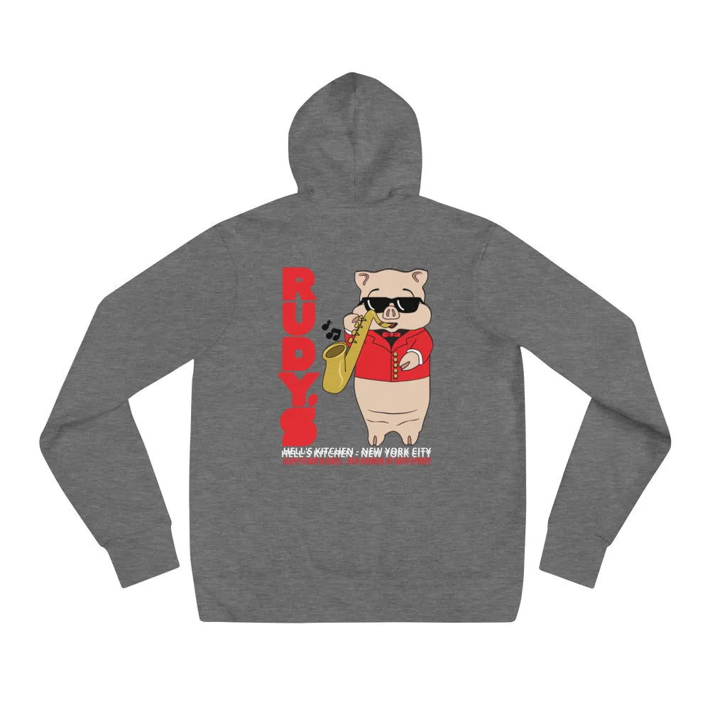 Saxophone Pig Unisex Hoodie