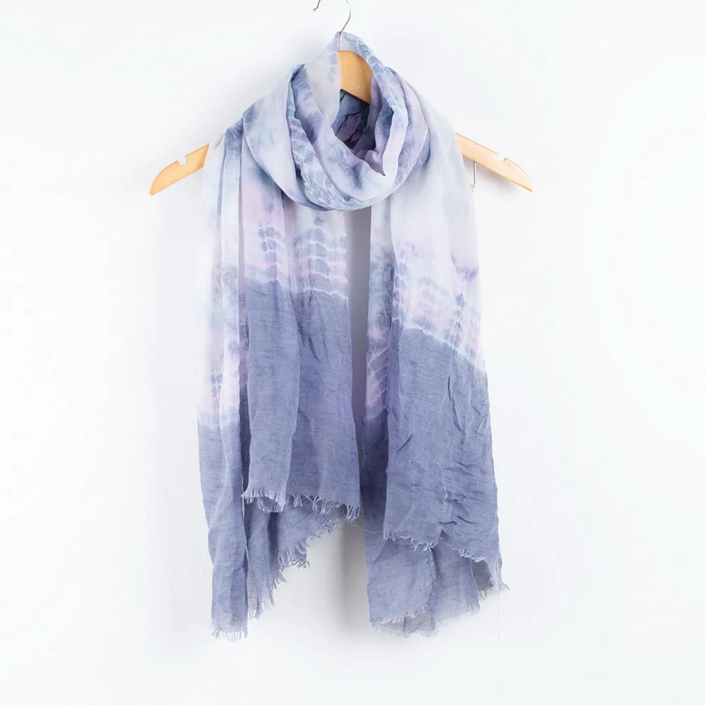 Scarf Soft Lightweight Abstract Tie Dye