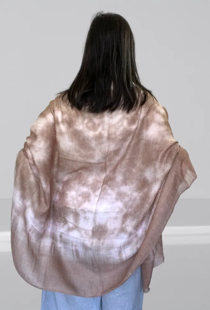 Scarf Soft Lightweight Abstract Tie Dye