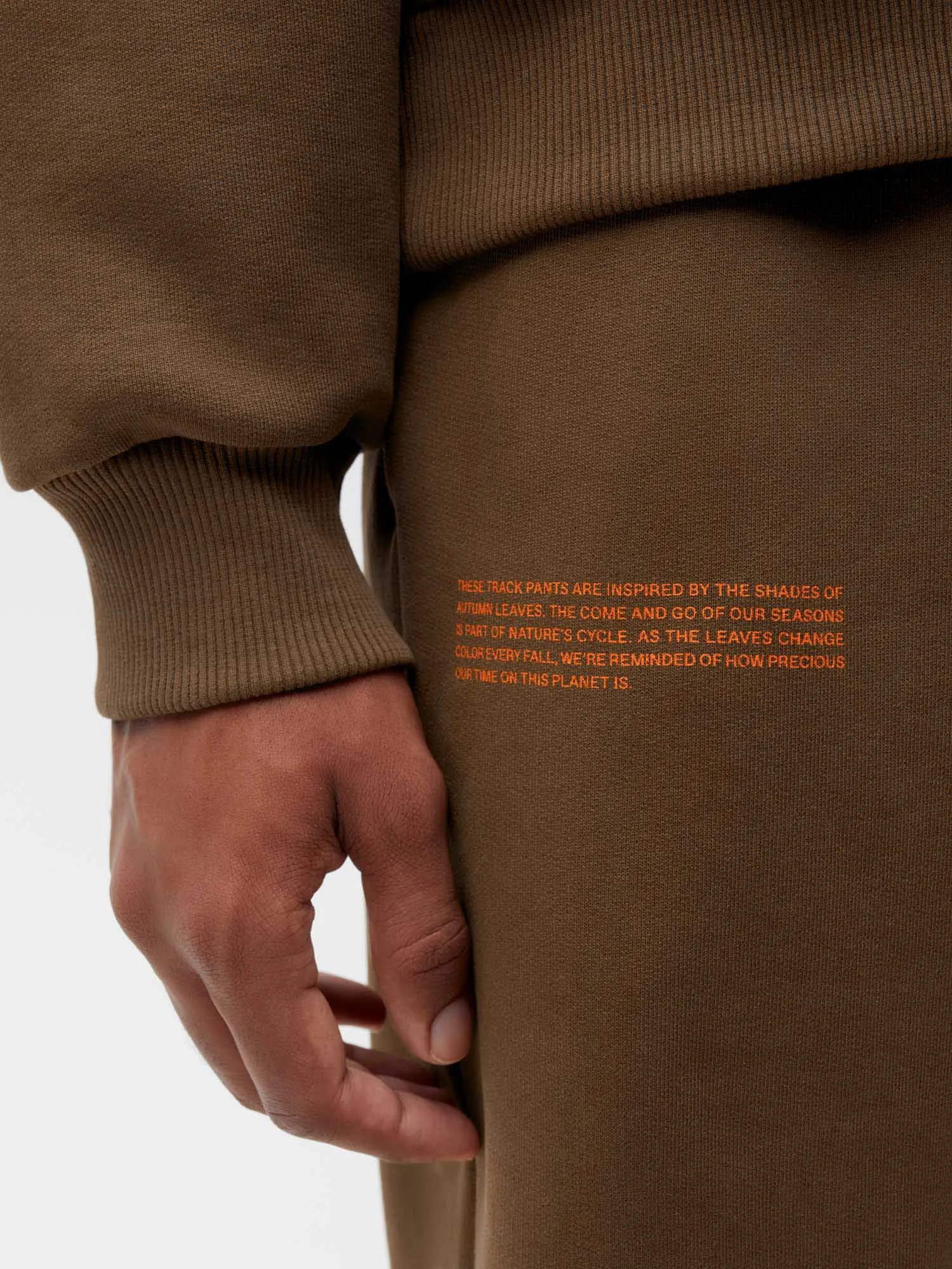 Signature Track Pants - Autumn Leaves—beech brown