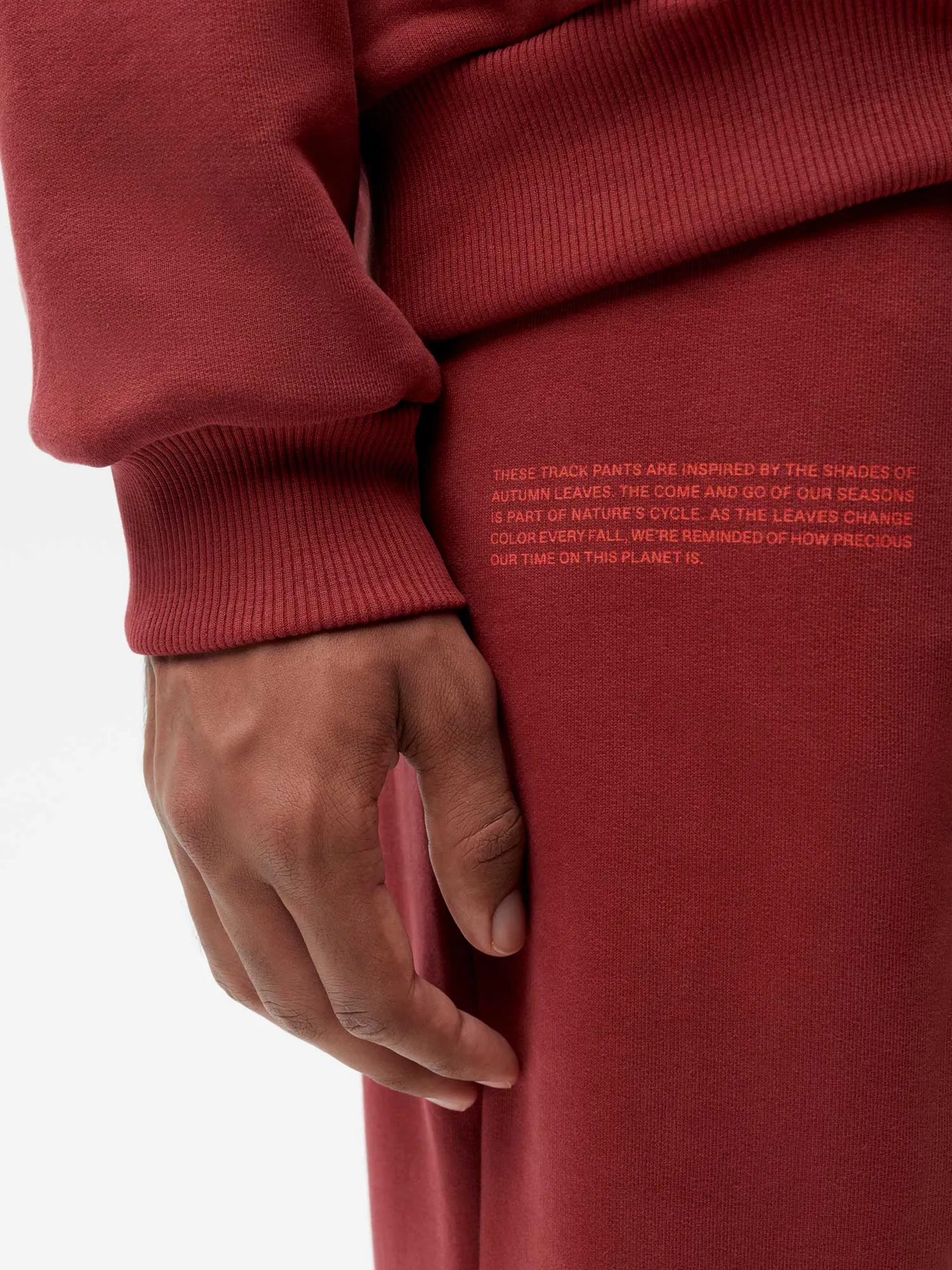 Signature Track Pants - Autumn Leaves—maple red