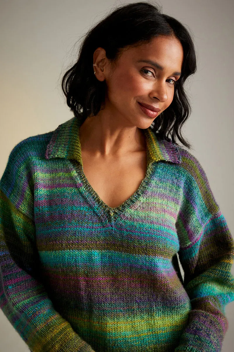 Sirdar Jewelspun Patterns - 10718 Midnight Garden Sweater - PDF Download