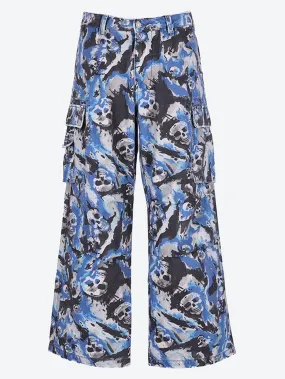 Skull cargo pants