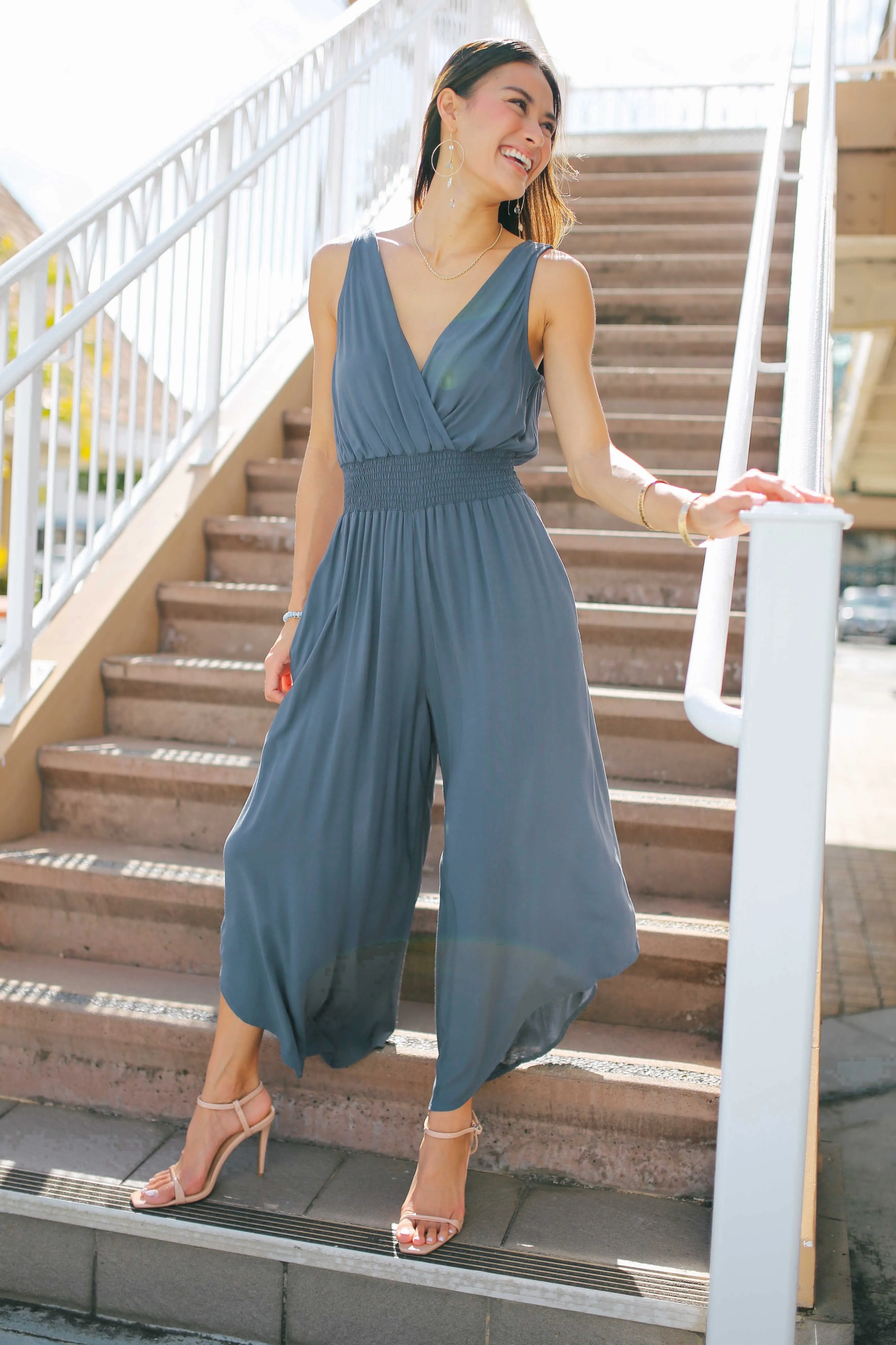 Smock Waist Jumpsuit (RESTOCK)