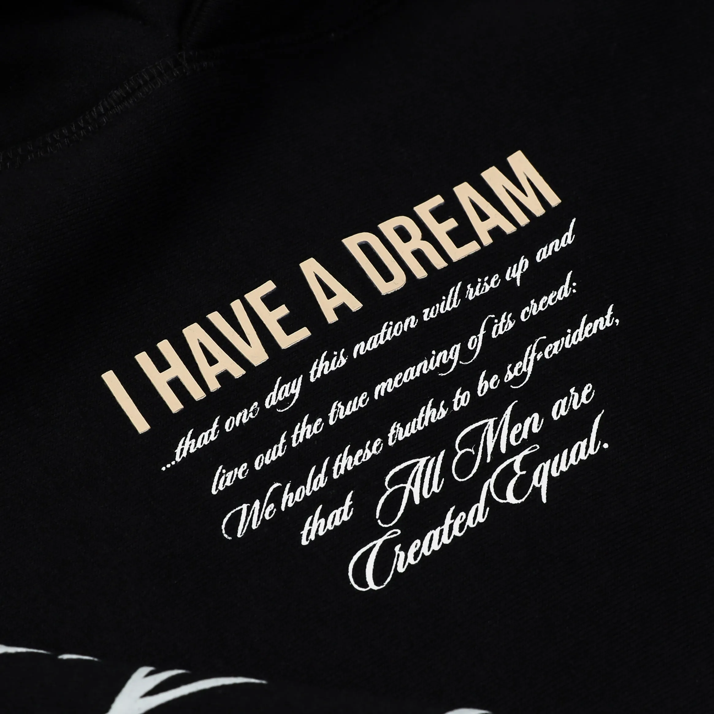 SP x MLK Speech Pullover Mens Hoodie (Black/White)