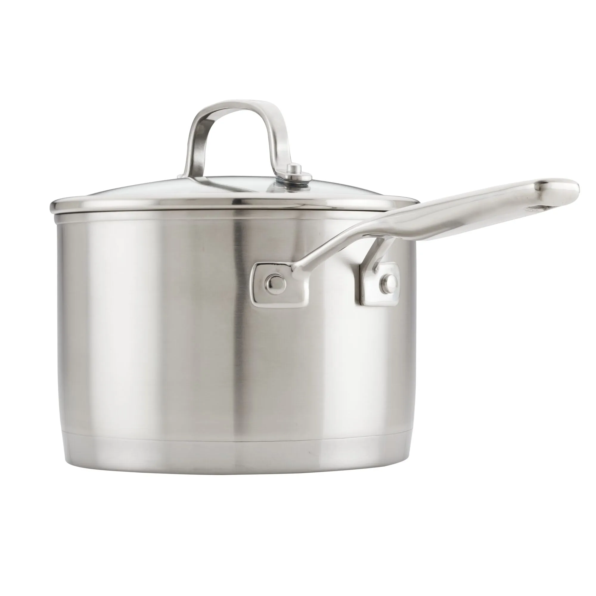 Stainless Steel 3-Ply Base 3-Quart Saucepan with Lid