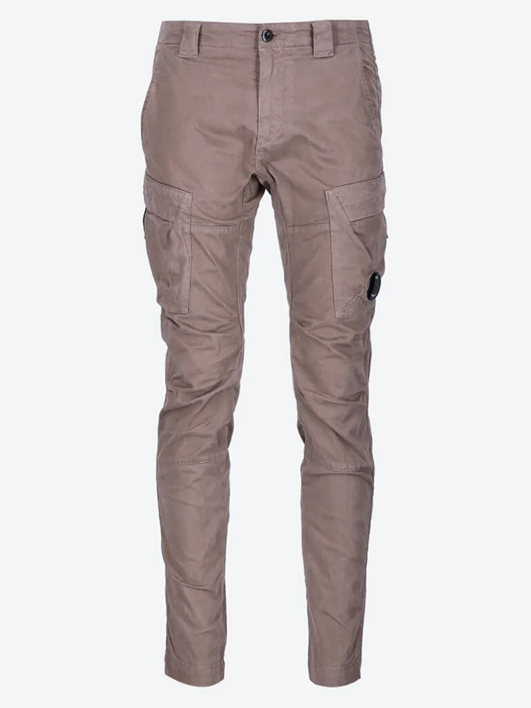 Stretch sateen lens cargo pants