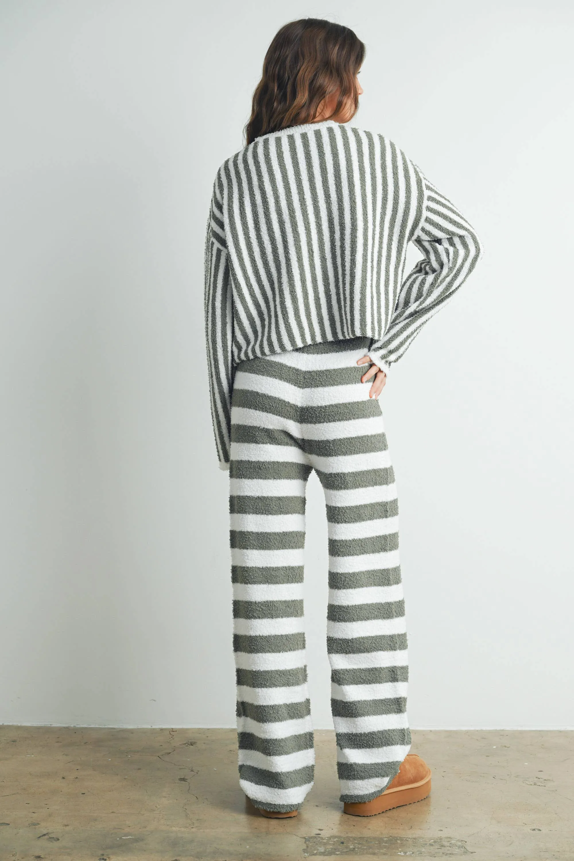 STRIPED DRAWSTRING PANTS