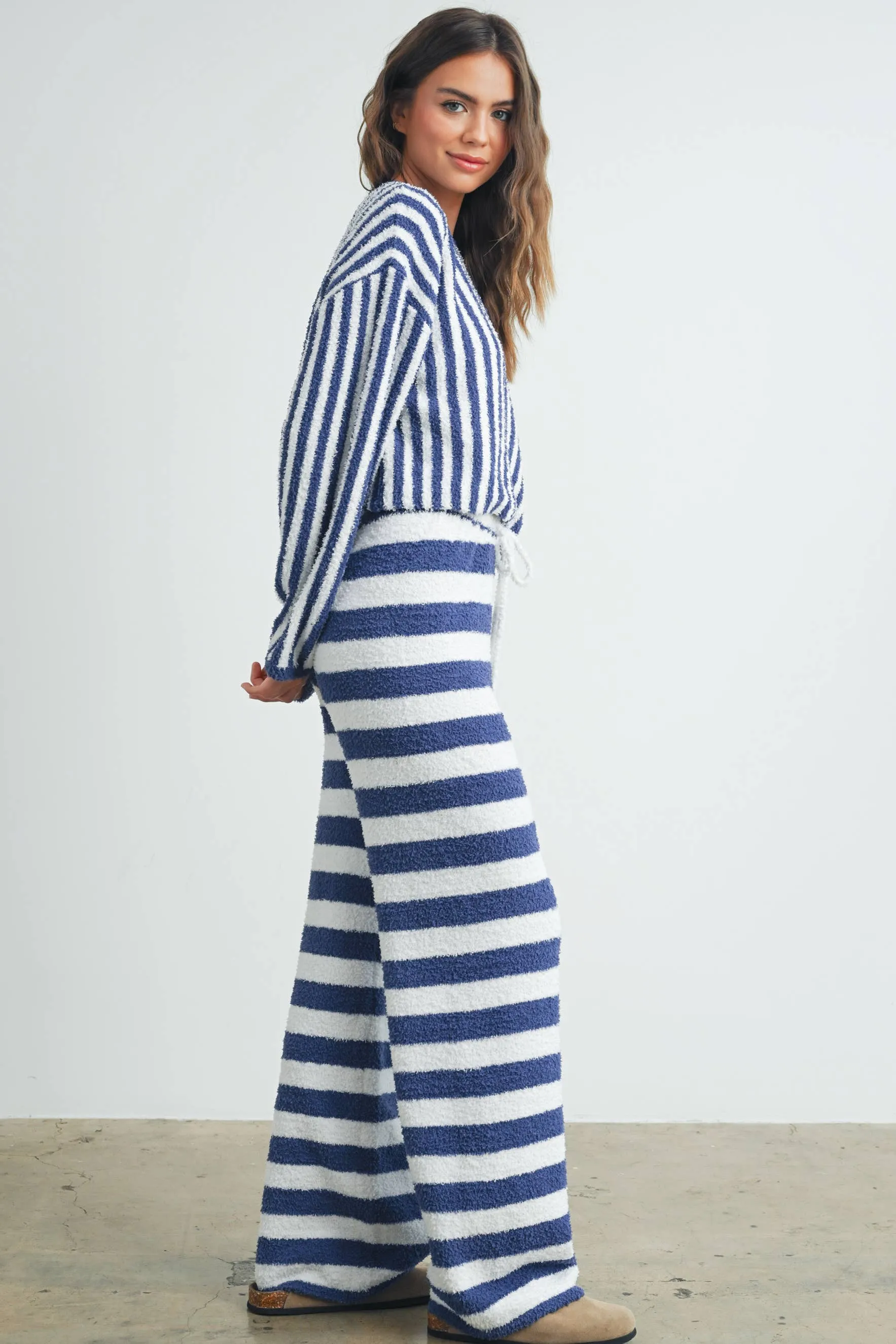 STRIPED DRAWSTRING PANTS