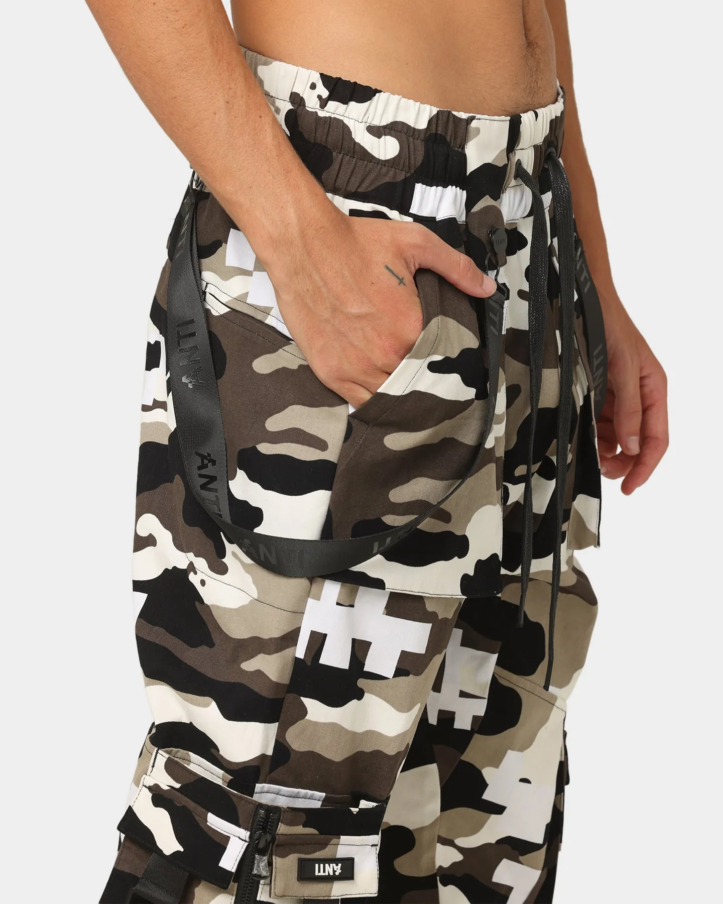 The Anti Order Dead Pixel Elite Joggers Brown/White/Black Camo