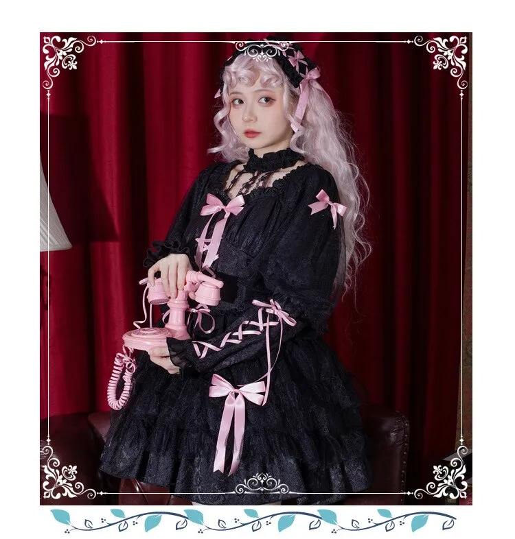 The Beginning of Love ~ Sweet Princess Long Sleeve Lolita Dress by Yomi