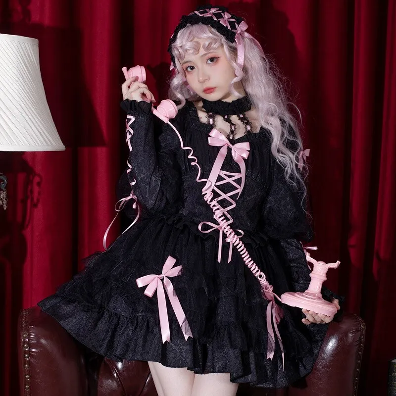 The Beginning of Love ~ Sweet Princess Long Sleeve Lolita Dress by Yomi