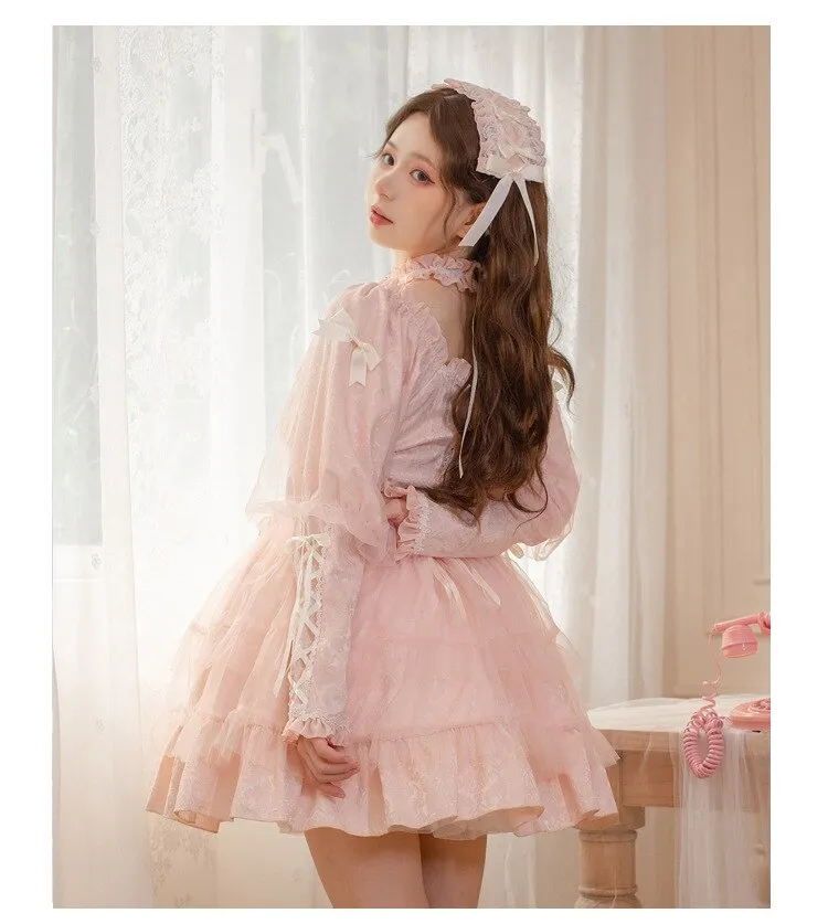 The Beginning of Love ~ Sweet Princess Long Sleeve Lolita Dress by Yomi