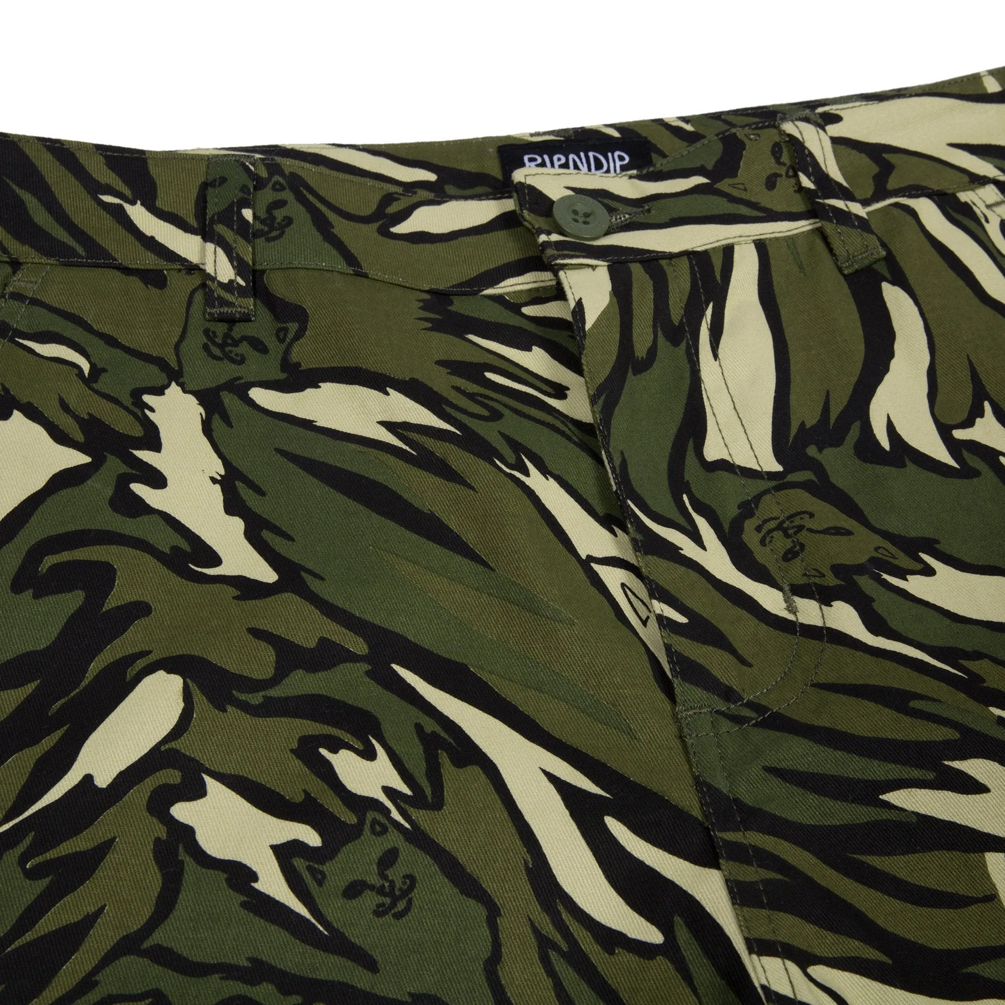 Tiger Nerm Cargo Pants (Green Camo)